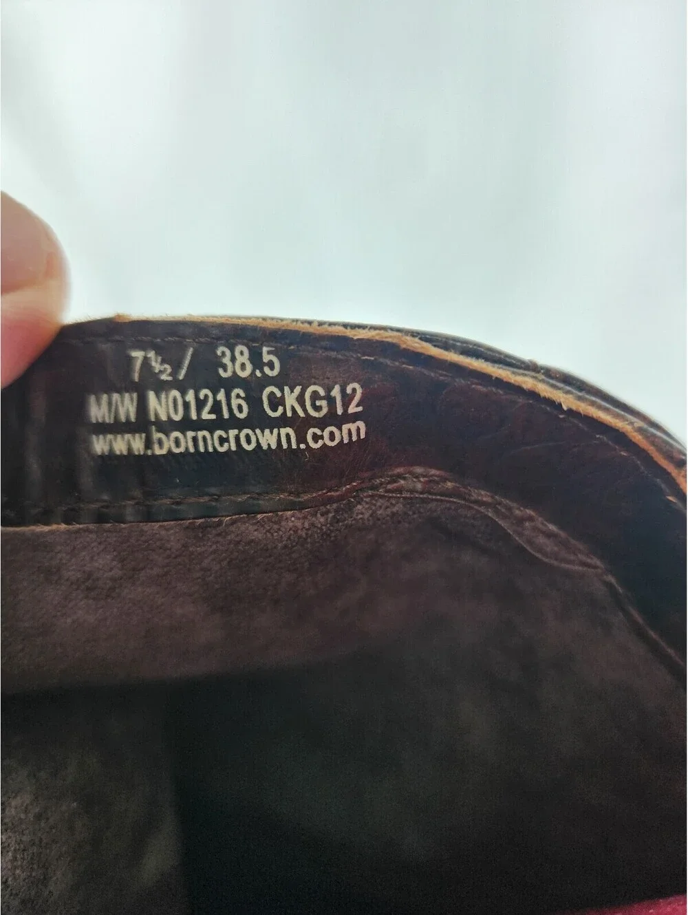 Born Crown Brown Distressed Leather Knee-High Boots Women's Size 7.5 EUC